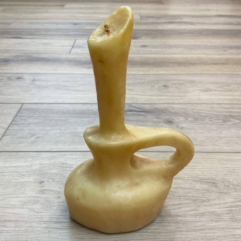 Mid Century Handmade Candle Unique Funky Retro Rustic Vintage Decor Candelier